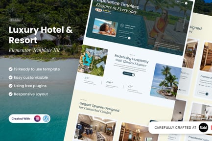 Preview: Solenne - Luxury Hotel & Resort Elementor Template Kit