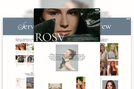 Preview: Rosavie - Soft Luxe Beauty Salon Elementor Template Kit