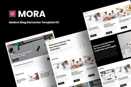 Preview: Mora - Modern Blog Elementor Template Kit