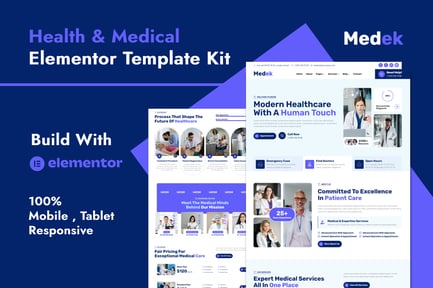 Preview: Medek - Health & Medical Elementor Template Kit