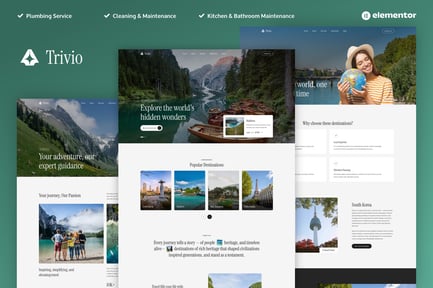 Preview: Trivio - Travel & Tour Agency Elementor Template Kit