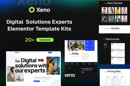 Preview: Xeno - Digital Solutions Experts Elementor Template Kits
