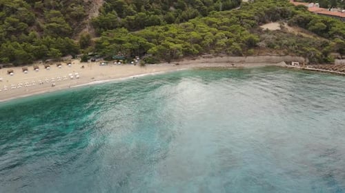 Kidrak Beach in Oludeniz Mugla Region in Turkey on Summer Day