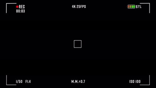 Camcoder Overlay Video Recording Screen Camera View