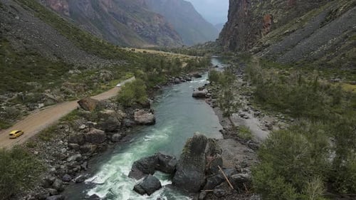 Aerial View of the Picturesque Valley