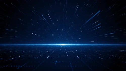 Digital Velocity Business Corporate Technology Particles Tunnel Digital Background Loop