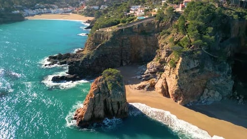 praias da Espanha, vistas aéreas, praia, nudista, naturista