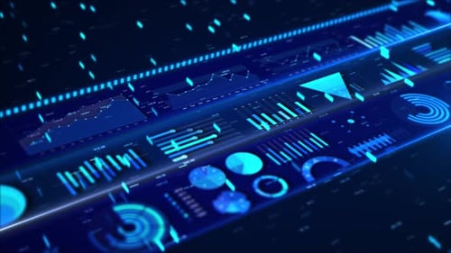 Financial Market Data Statistics Report Concepts Business Strategy for Investment HUD Infographic