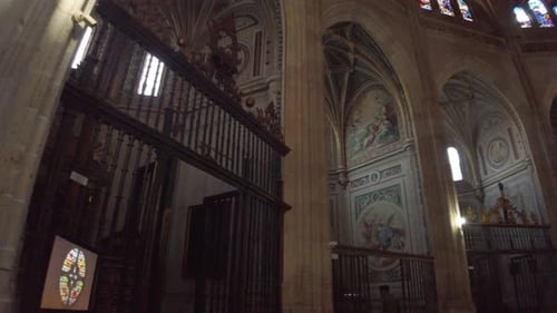 interior of the cathedral of segovia