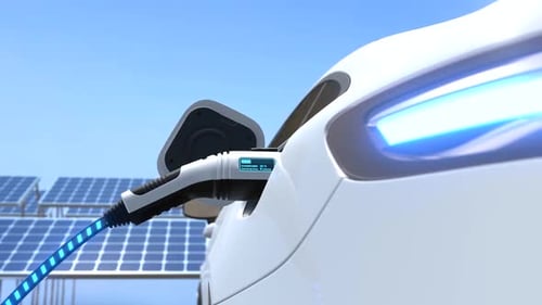Electric Vehicle Charging with Solar Panels