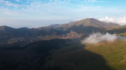 Sunset in the mountains