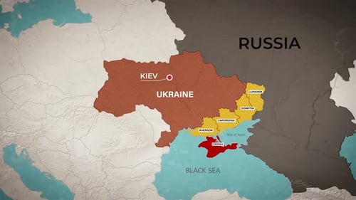 Ukraine Russia Map
