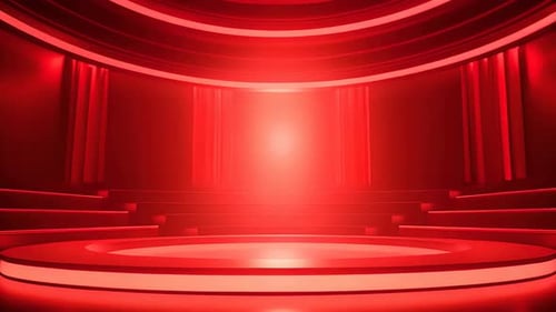 podio: escaparate futurista con plataforma para la exhibición de productos. Expositor de escenario moderno vacío