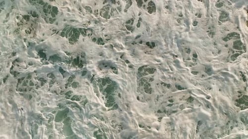 Hypnotic Storm in the Sea Aerial View 4 K Turkey Alanya