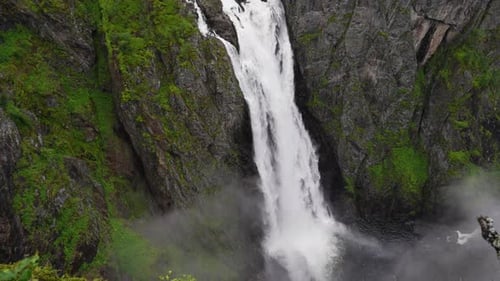 Voringsfossen Massive Waterfall in Norway Voringsfossen