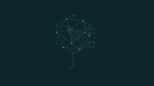 Looped Animation of a Polygonal Structure HUD Element