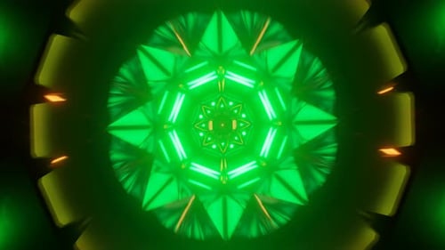 Dynamic Display of a Stunning and Psychedelic Trippy Pattern Animation Accompanied By Sacred