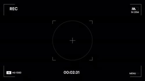 Camera Screen Viewfinder Animation 4K