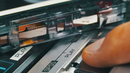 Audio Cassette Playing