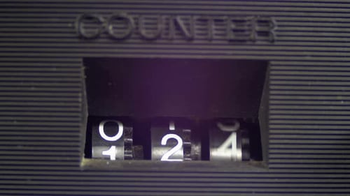 Mechanical Counter Tape of Audio Cassette Player