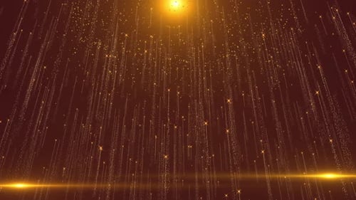 Awards Stage Background Dust Sparkling and Luxury Particles Raising Awards Ceremony Nightclub