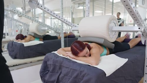 Physiotherapy Specialist Working on Muscle Groups