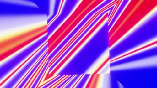 Abstract geometric lines blue moving randomly vj loop 3d render. Magic transformation psychedelic
