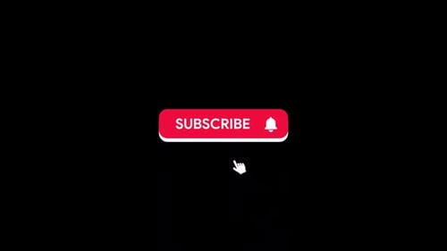 Subscribe Button Animation HD On Alpha