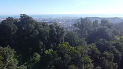 Footage filmed in Barcelona to mountain of Barcelona with DJI Mini 2 in 4k.