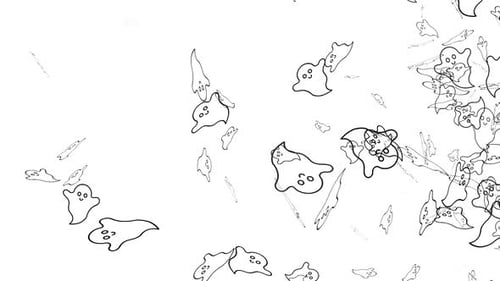 Fond d'animation Halloween Ghost