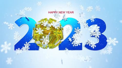 Happy New Year Greeting Card 2023