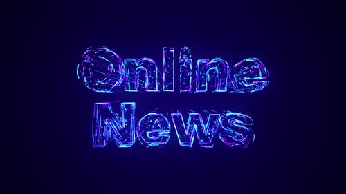 Online News Text Being Constructed Using Lines