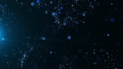 Christmas Snowflake Particles Background