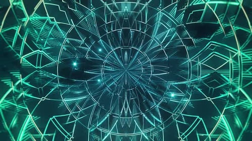 Blue Sparkling Circles