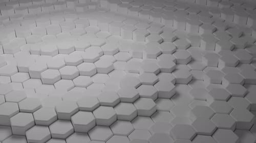 Weiße Sechseckwelle