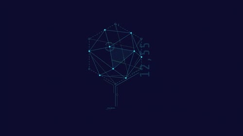 Looped Animation of a Polygonal Structure HUD Element