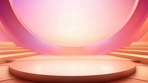 Podium Futuristische Vitrine mit Plattform für Produktausstellungen. Leeres modernes Bühnendisplay