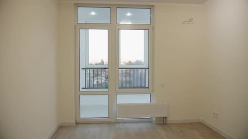 Empty Bright Room After Renovation