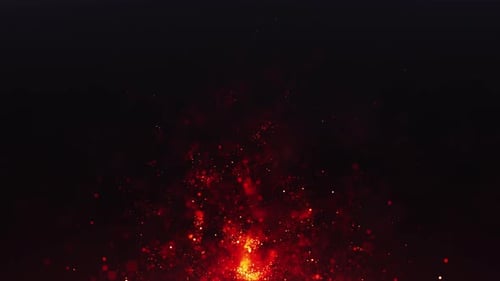 Abstrakte Feuerpartikel