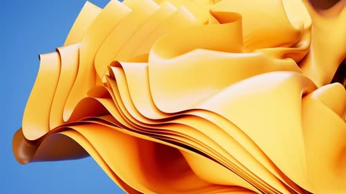 Abstract background with folded textile ruffle, abstract curves, fashion wallpaper, 3d rendering.