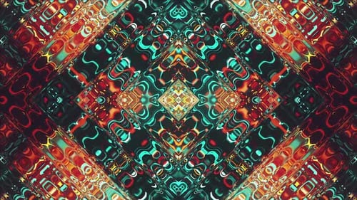 Red Blue Dynamic Liquid Rhombic Pattern