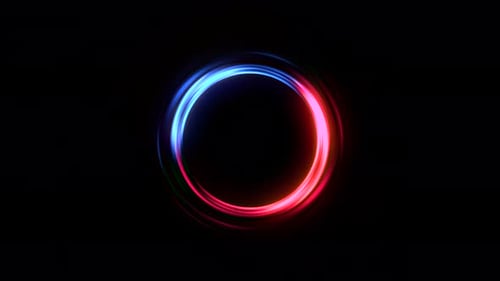 Neon Circle Background
