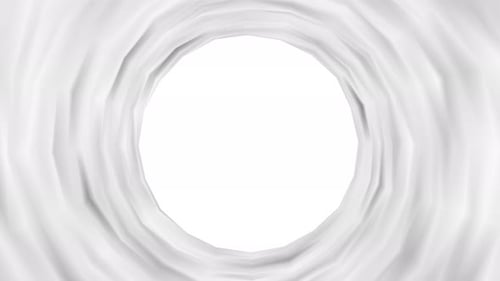 Abstract white tunnel