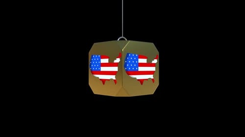 4 July Usa Map Animation