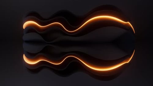Dark curve geometry and glowing lines