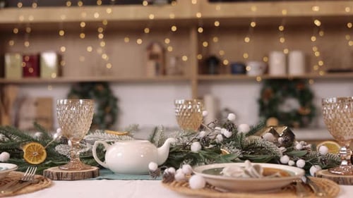 Christmas Table Christmas Deck Festive Dinner