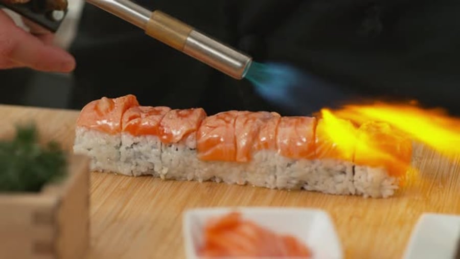 Cover for Sushi Flambe In