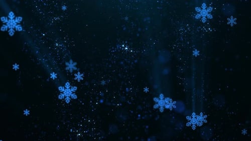 Christmas Snowflake Particles Background