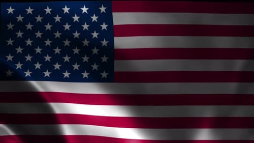 American flag video. United States flag waving. Seamless American flag.