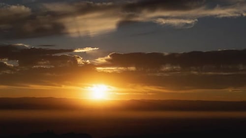 Brilliant Sunrise with Clouds Timelapse
